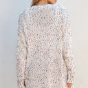  Ailany Confetti Rib Knit Long Sleeve Cardigan
