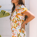  Ailany Short Sleeve Floral Blouse