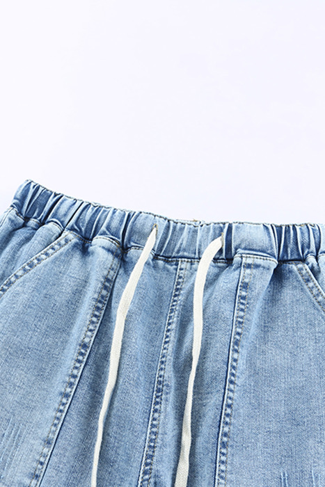 Aileen Gather Distressed Jogger