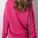  Ainsley Crisscross Stitching Loose Sweatshirt