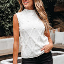  Alaia Pearled Textured Knit Sweater Vest