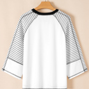  Alaia Sleeve Raglan Patchwork Top