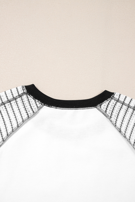 Alaia Sleeve Raglan Patchwork Top