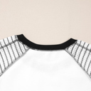  Alaia Sleeve Raglan Patchwork Top