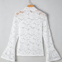  Alani Lace Crochet Bell Sleeve Blouse