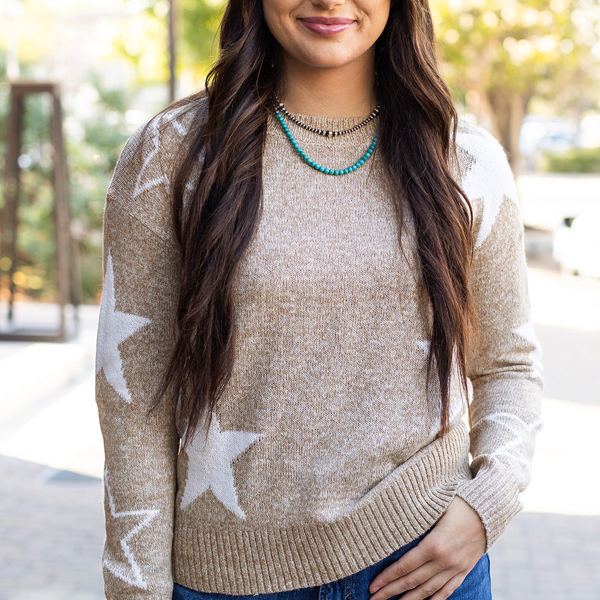 Alani Star Pattern Sweater