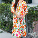 Orange Large Alanna Floral Tiered Maxi Dress