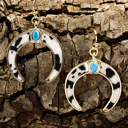  Alayah Crescent Shaped Dangle Earrings