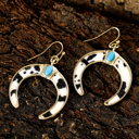  Alayah Crescent Shaped Dangle Earrings