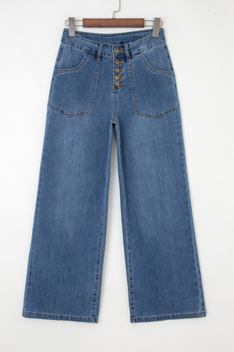 Aleah Waist Wide Leg Jeans