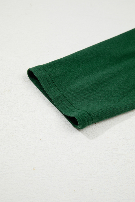 Alejandra Detail Solid Color Long Sleeve Top