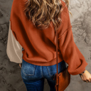  Alejandra Sleeve Ribbed Trim Sweater