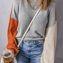 Alejandra Sleeve Ribbed Trim Sweater