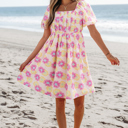  Alessandra Pleated Flared Midi Dress