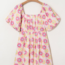  Alessandra Pleated Flared Midi Dress