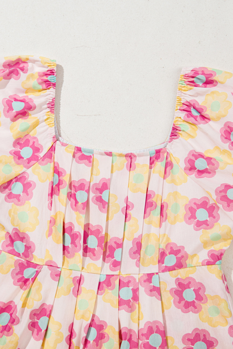 Alessandra Pleated Flared Midi Dress