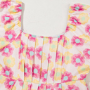  Alessandra Pleated Flared Midi Dress