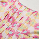  Alessandra Pleated Flared Midi Dress