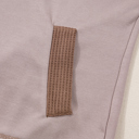  Alessia Exposed Seam Casual Hoodie