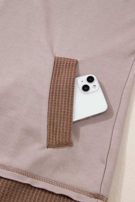 Alessia Exposed Seam Casual Hoodie