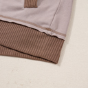  Alessia Exposed Seam Casual Hoodie