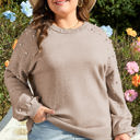  Alessia Plus Size Pearled Sweater