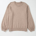  Alessia Plus Size Pearled Sweater