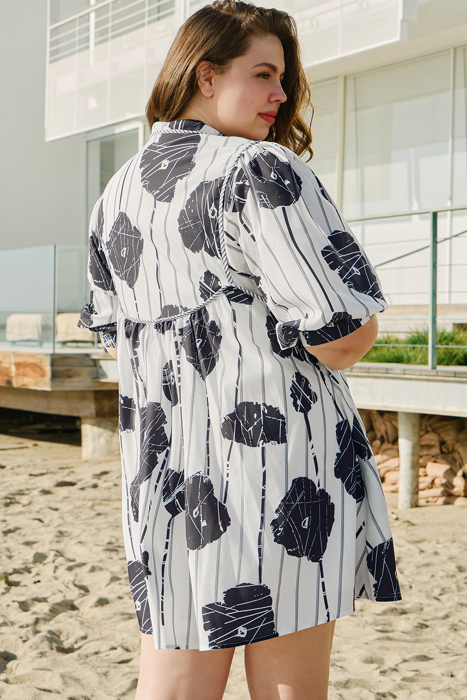 Alexa Lace Up Mini PLUS Dress