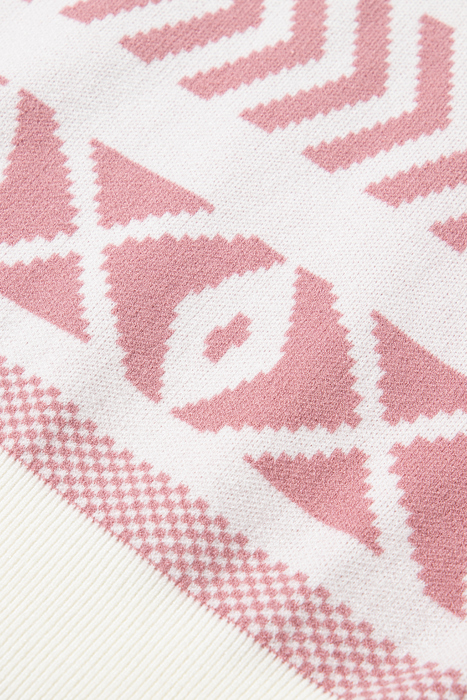 Alexandra abstract Print Pullover Sweater