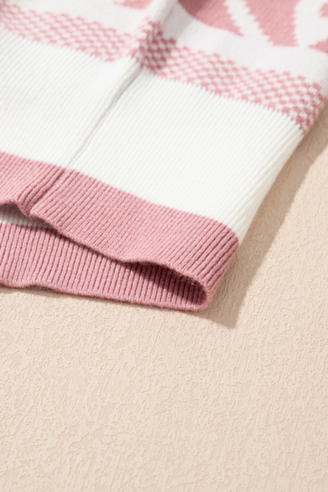 Alexandra abstract Print Pullover Sweater