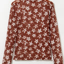  Alexandra Mesh Star Sheath Long Sleeve Top