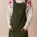  Alexis Front Pockets Corduroy Overall Dress