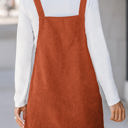  Alexis Front Pockets Corduroy Overall Dress