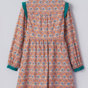  Alia Floral Contrast Collared Shirt