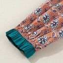  Alia Floral Contrast Collared Shirt