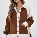  Alia Patchwork Down Fleece Shacket