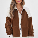  Alia Patchwork Down Fleece Shacket