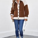  Alia Patchwork Down Fleece Shacket