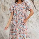  Aliana Bohemian Floral Mini Dress