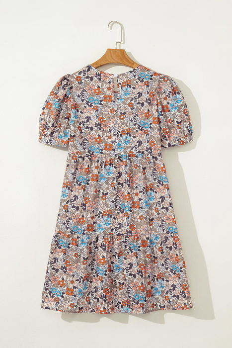 Aliana Bohemian Floral Mini Dress