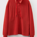  Alianna Collared Drawstring Pullover Top