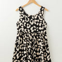  Alianna Leopard U Neck Sleeveless High Waist Dress