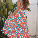  Alice Boho Floral Ruffled Strap Maxi Dress