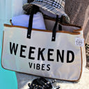  Alicia WEEKEND VIBES Canvas Tote