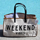  Alicia WEEKEND VIBES Canvas Tote