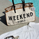  Alicia WEEKEND VIBES Canvas Tote