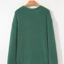  Aliella Letter Graphic Loose Long Sleeve PLUS Top