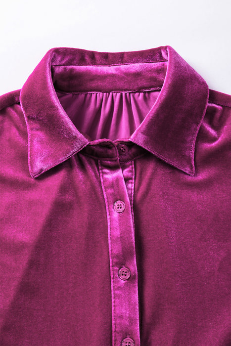Alilana Tunic Babydoll Velvet Shirt