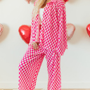 Pink Medium Alina Checkered Shirt