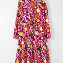  Alina Collared Tiered Long Dress
